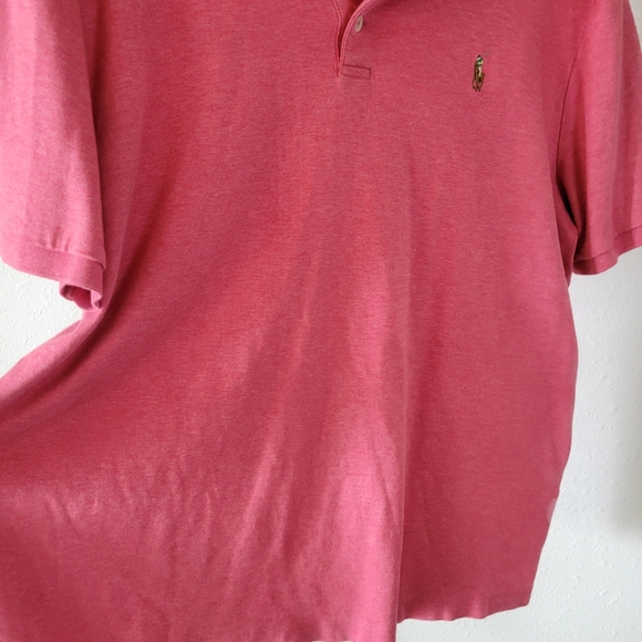 Polo Ralph Lauren Red Classic Fit Shortsleeve Polo Size L - Picture 3 of 6